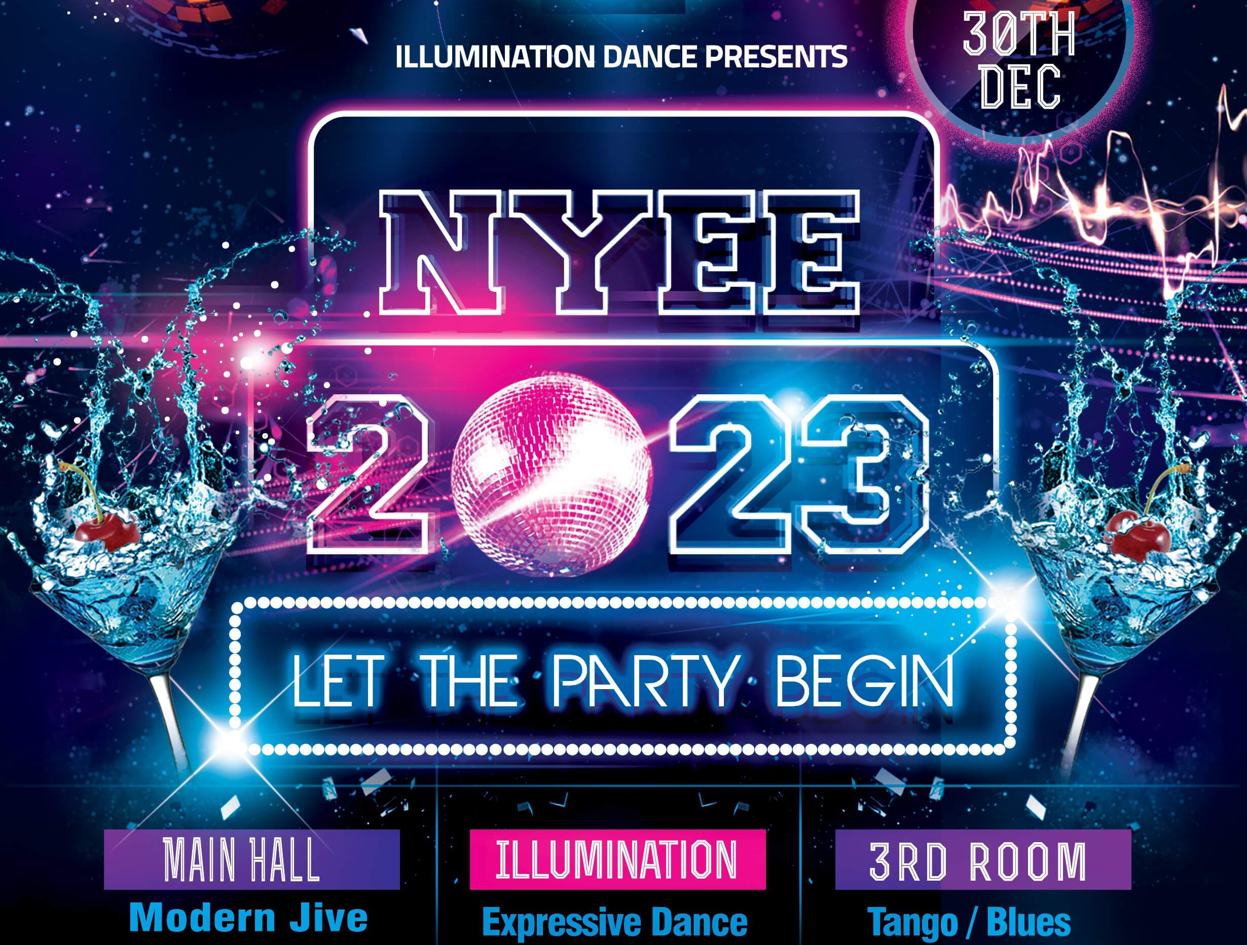 Illumination dance NYEE 2023 banner